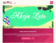 Tablet Screenshot of palac.art.pl
